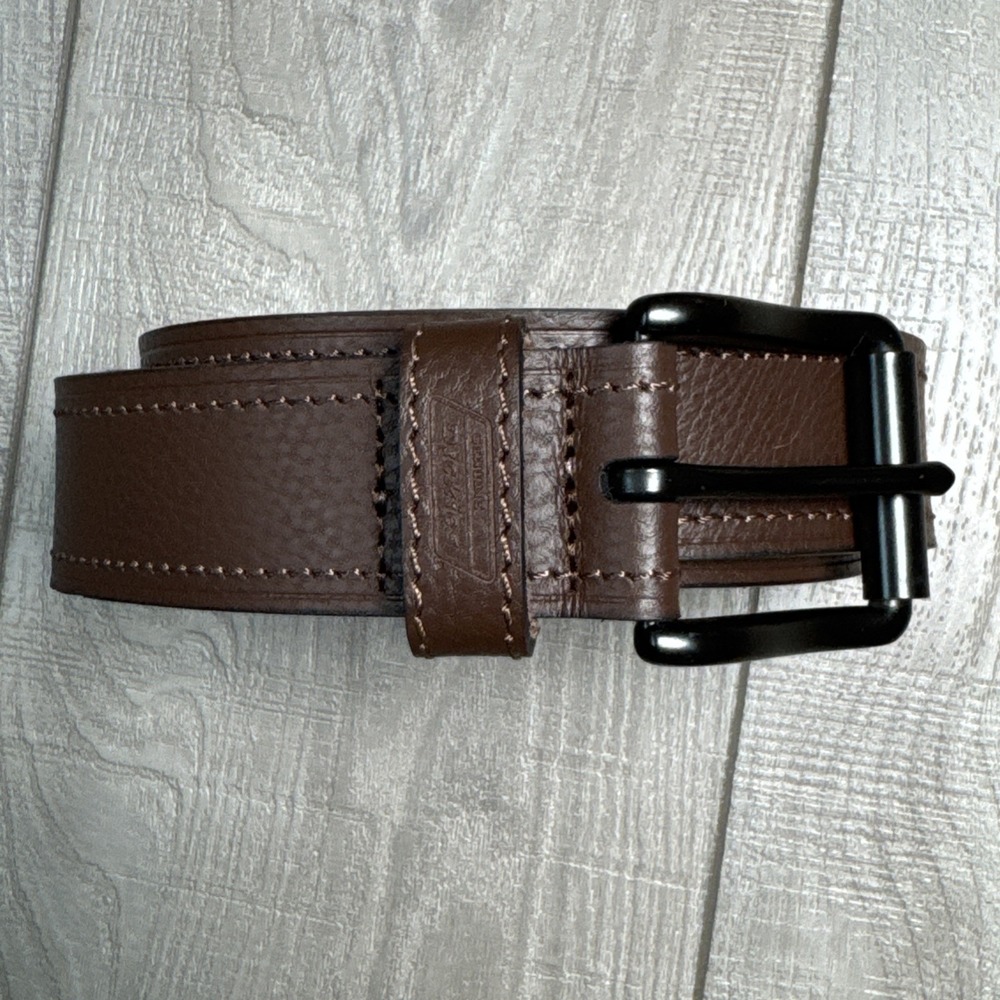 Dickies Heavy Duty Leather Brown Belt With dark Hardware Mens fits 46"-48"